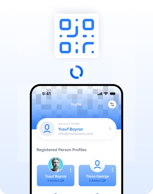 DefiQR profil güncelleme