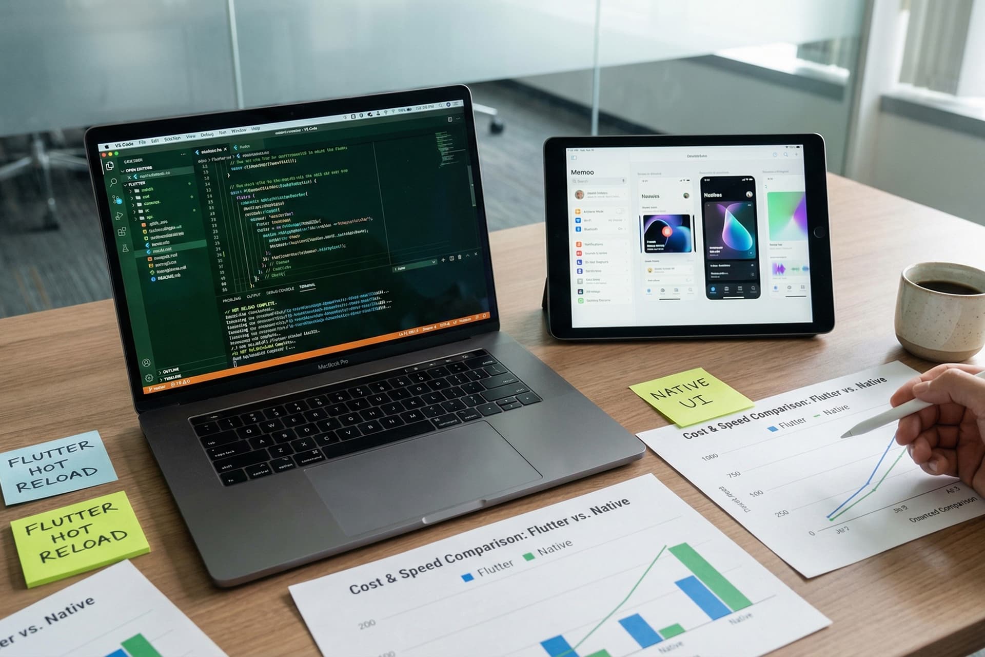 Flutter ve Native karşılaştırması